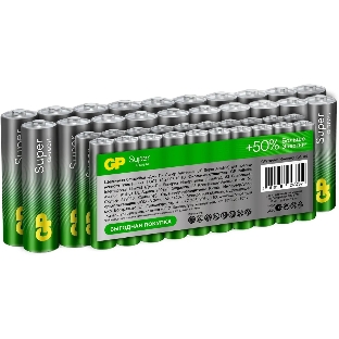 Батарея GP Super Alkaline 15A/24AA21-2CRSWC40 AA/AAA (40шт) коробка