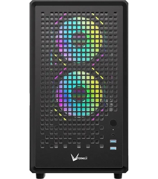 Компьютерный корпус Aerocool/Formula Air Mesh G2 черный без БП mATX 3x120мм 2xUSB 3.0 audio