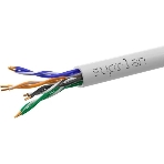 Кабель сетевой информационный Suprlan 01-0332-1, cat.5e U/UTP, 4 пары, 24AWG, PVC, внутренний, 100м, серый, фото 1