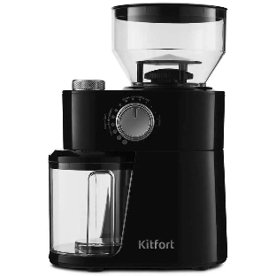 Кофемолка Kitfort КТ-741 Мощность 200 Вт.Емкость для молотого кофе 100 г.Емкость резервуара 230 г
