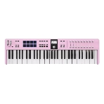 Клавиатура MIDI 231535 Arturia KeyLab Essential 61 mk3 Rose Quartz 61 клавиша, LCD дисплей, 9 энкодеров, 8 пэдов, 9 фейдеров, 12 кнопок управления, колеса высоты тона и модуляции, 1/4' Jack вход для педали, MIDI выход, Type-C, фото 1