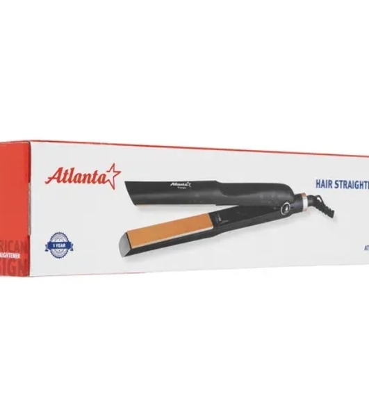 Выпрямитель для волос Atlanta ATH-6742 черный, 25 мм, 200 °C, 1 режим