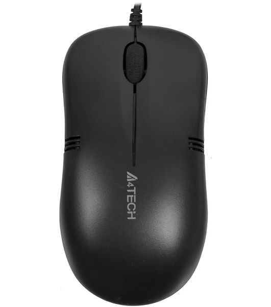 Мышь проводная A4Tech OP-560NUS черный, 1200 dpi, USB, кнопки - 3