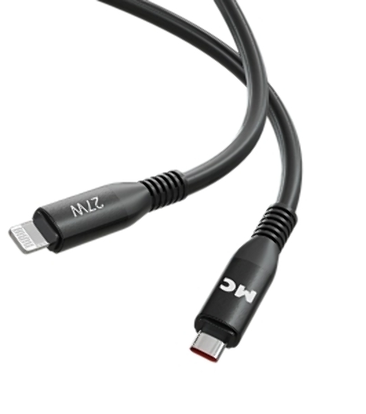 Дата-кабель MORE CHOICE (4620202554567) K83ia USB 3.0A PD 27W для Lightning ng 8-pin Type-C - 1м, черный