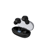 Беспроводные наушники Maxvi MHF-109BT черные TWS\капли\LCD\Sensor\200 мАч\5.2\кабель Type-C, фото 1