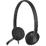 Гарнитура Logitech H340 чёрный, проводная, USB, фото 1
