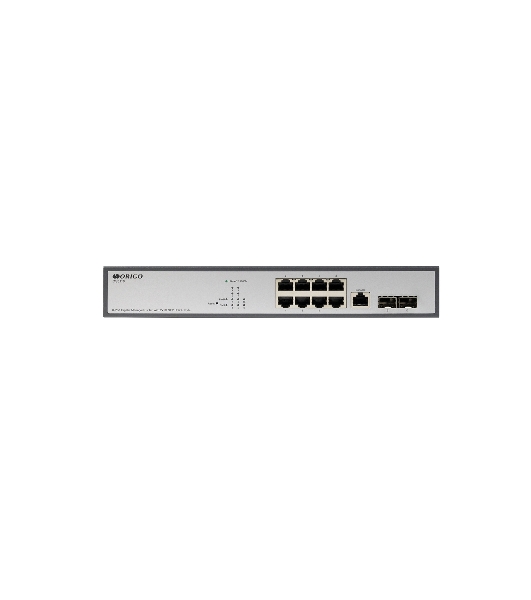 Коммутатор Managed L2 Switch 8x1000Base-T, 2x1000Base-X SFP, RJ45 Console, 19' w/brackets