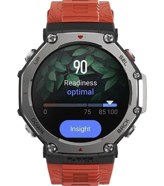 Умные часы Amazfit T-Rex 3 A2323, 1.5' AMOLED, Wi-Fi, Bluetooth, 10ATM, темно-серый / красный