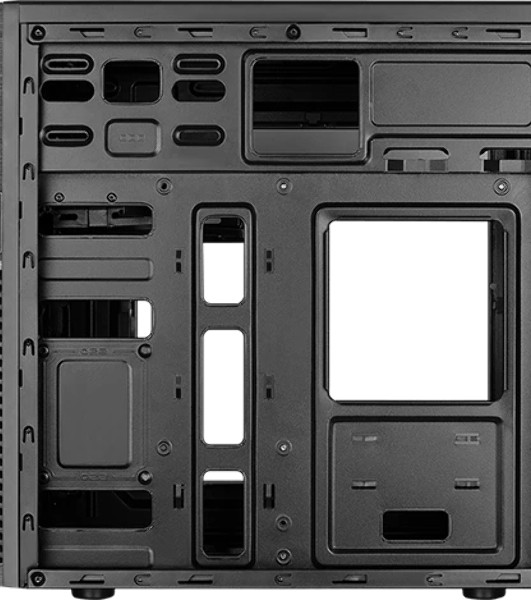 Компьютерный корпус Aerocool/Formula Cs-105 Blue (mATX, без БП, 1x USB3.0, 1x USB2.0, 1x 12cm blue LED front fan)