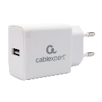 Сетевое зарядное устройство Cablexpert MP3A-PC-56, 5Вт, 1А, 1хUSB, белый, пакет, фото 1