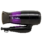 Фен Delta DL-0907 черный/фиолетовый, 1400 Вт, компактный, фото2