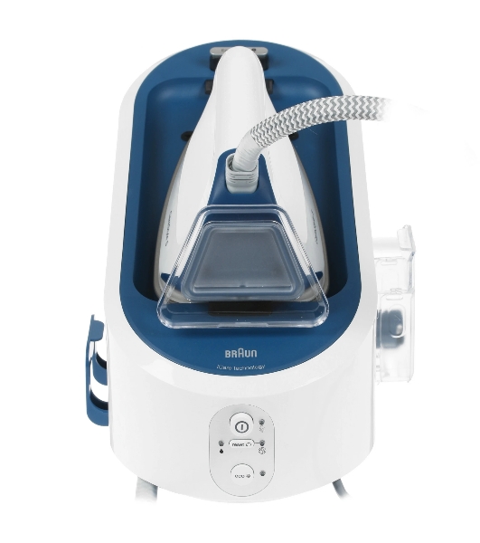 Парогенератор Braun IS5145WH белый/синий, 2400 Вт, 120 г/мин, 400 г/мин, 2000 мл