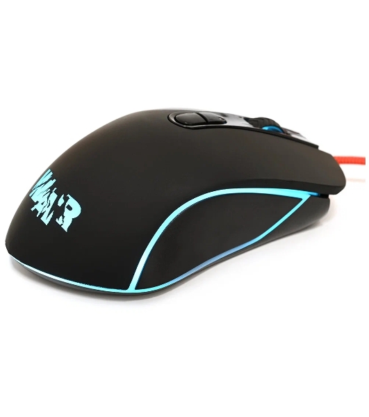 Комплект клавиатура+мышь Qumo Wartime проводной, USB, 3200 DPI, чёрный