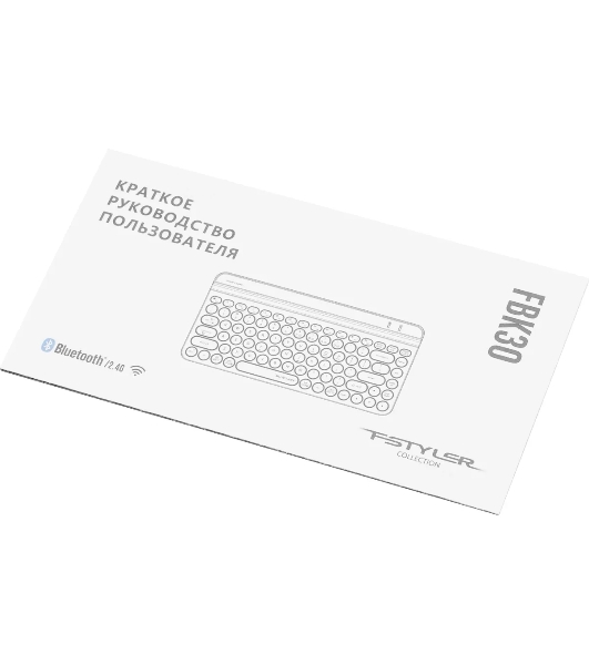 Клавиатура беспроводная A4Tech Fstyler FBK30 черный/серый USB BT/Radio slim Multimedia