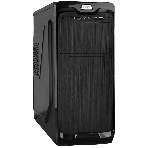 Компьютерный корпус Miditower ExeGate UN-604-UNS350 (ATX, БП UNS350 с вент. 12см, 2хUSB+2хUSB 3.0, аудио, черный), фото 1