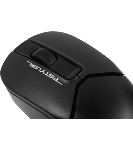 Мышь беспроводная A4Tech Fstyler FB12 черный, 1200 dpi, радиоканал, Bluetooth, USB, кнопки - 3