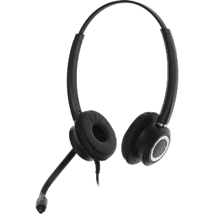 Гарнитура VT VT6200-D чёрный-серебристый, проводная, USB