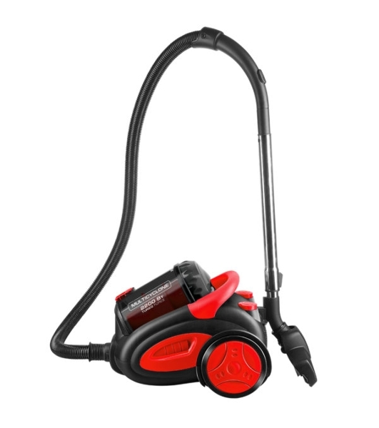Пылесос Centek CT-2520 черный/красный, 400/2200 Вт, уборка сухая, пылесборник циклонный фильтр 2 л