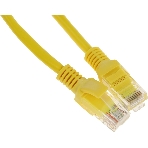Патч-корд Premier PP12-0.25M/Y 1000Гбит/с UTP 4 пары cat.5E CCA molded 0.25м желтый RJ-45 (m)-RJ-45 (m), фото 1