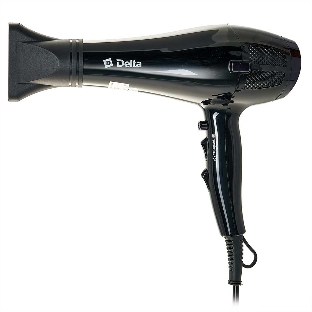 Фен Delta DL-0938 черный, 2000 Вт, ионизация