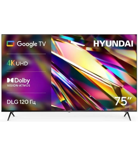 Телевизор Hyundai 75' H-LED75BU7011 черный LED 4K UHD 60Hz Smart TV 2GB/16GB