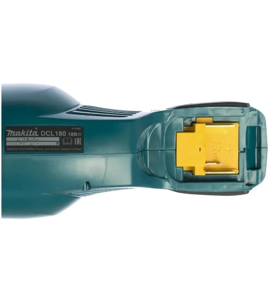 Строительный пылесос Makita DCL180Z синий, питание от аккумулятора, 30 Вт, уборка сухая, пылесборник 0.65 л, без АКБ, без ЗУ (работа от АКБ max 20 мин)