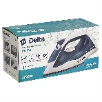 Утюг Delta DL-153 белый с бирюзовым, 2200 Вт, 23 г/мин, 125 г/мин, 260 мл, фото2