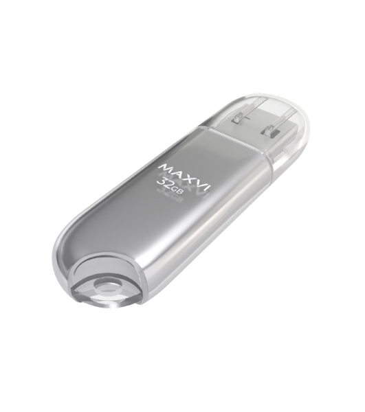 Флешка USB Maxvi P1 32GB silver (FD32GBUSB20C10P1)