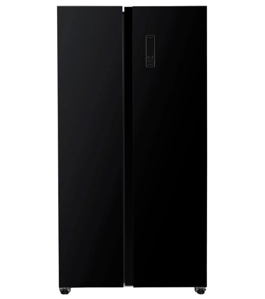 Холодильник Kraft KF-MS5701BI черный двухкамерный 372/198л морозилка сбоку, Side by Side