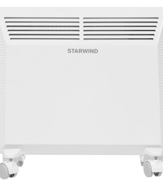 Конвектор электрический Starwind SHV5010, белый, 1000 Вт, 15 м2, термостат, 1 режим мощности