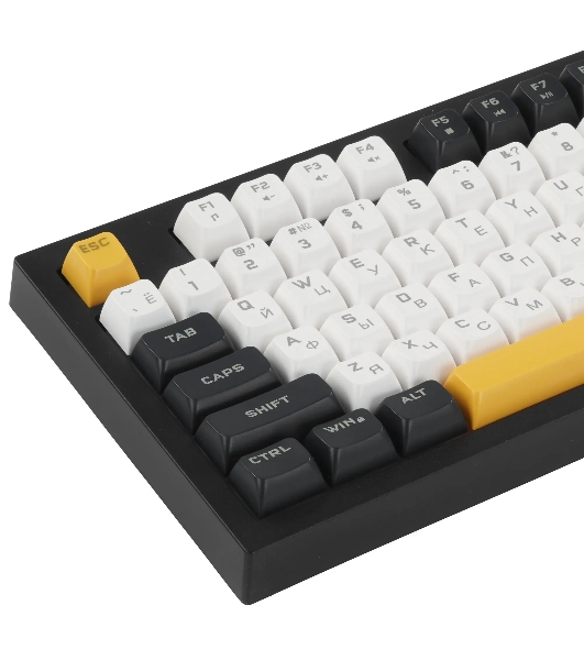 Клавиатура проводная Ritmix RKB-587BL синий-белый-оранжевый