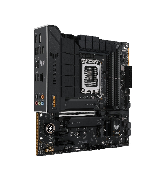 Материнская плата ASUS TUF GAMING B760M-PLUS II, LGA 1700, Intel B760, 4xDDR5, 4xSATA, 3xM.2, 1xPCIe 5.0 x16, 1xPCIe x4, 1xPCIe x1, 1xUSB-A 3.2 Gen 2, 2xUSB-A 3.2 Gen 1, 4xUSB 2.0, 1xUSB-C 3.2 Gen 2x2, 1x2.5Gb LAN, 5x3.5 мм, 7.1, mATX