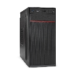 Компьютерный корпус Minitower ExeGate BAA-113-AAA400 (mATX, БП AAA400 с вент. 8см, 2*USB, аудио, черный), фото 1