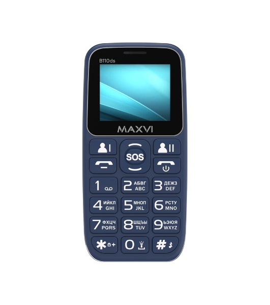 Мобильный телефон Maxvi B110ds синий