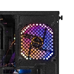 Компьютерный корпус Minitower ExeGate Mistery R2-NPX450 (mATX, БП 450NPX с вент. 12 см, 2*USB+1*USB 3.0, аудио, черный, 1 вент. 12см с RGb подсветкой и полоса на передней панели, боковая панель - закаленное стекло), фото4