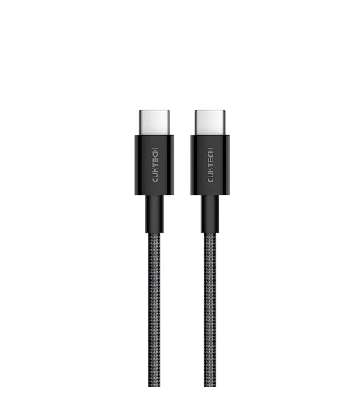 Кабель USB CukTech Type-C to Type-C braided cable（1.5m）3A 60W черный CTC315P