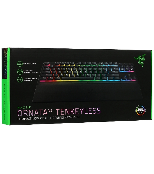 Клавиатура Razer Ornata V3 Tenkeyless проводная, USB Type-A, чёрный (Ру-раскладка)