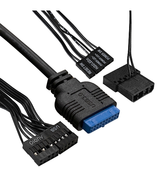 Компьютерный корпус Minitower ExeGate mEVO-7807 (mATX, без БП, 1хUSB+1хUSB 3.0, черный 1x12см с RGb подсветкой)