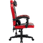 Кресло Defender MERCURY BLACK/RED черный/красный, экокожа, фото2