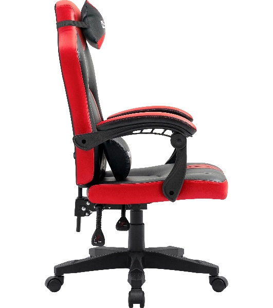 Кресло Defender MERCURY BLACK/RED черный/красный, экокожа
