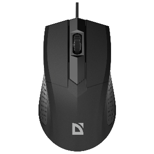Мышь проводная Defender Optimum MB-270 черный, 1200 dpi, USB, кнопки - 3