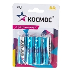 Элемент питания Космос алкалиновый AA/LR06 BP-8 (блист.8шт), фото 1