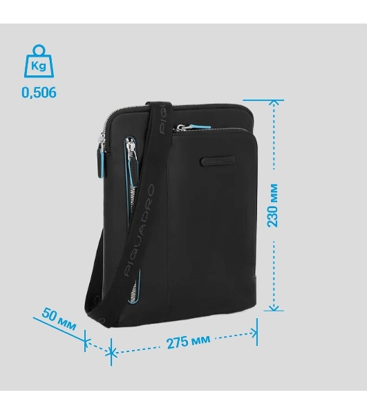 Сумка для ноутбука Piquadro Blue Square CA1816B2/N черный натур.кожа