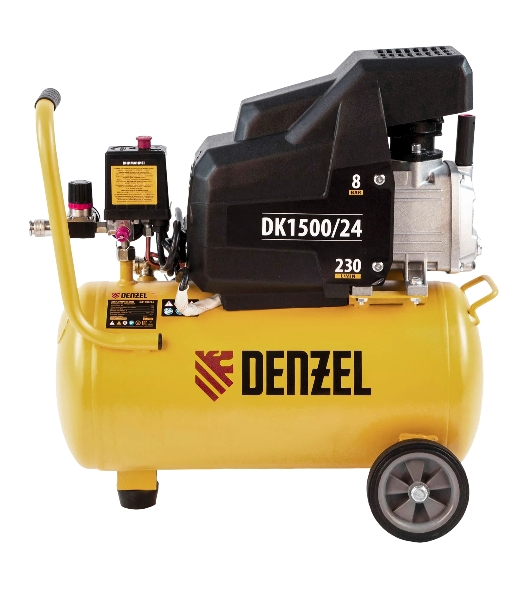 Компрессор воздушный Denzel DK1500/24,Х-PRO (58063) 1,5 кВт, 230 л/мин, 24 л