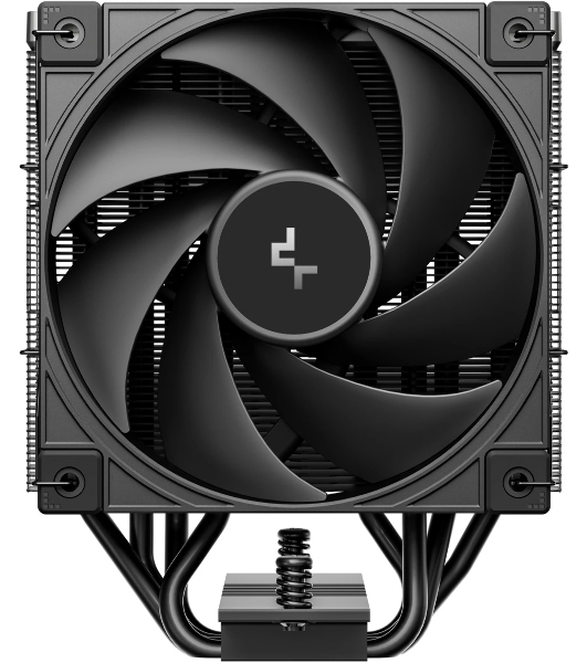 Кулер для процессора DEEPCOOL AK400 G2 LGA1851/1700/1200/115X/AM5/AM4 (12шт/кор, TDP 220W, PWM, Fan 120мм, 4 тепл. Трубки, Wood-grain top cover, черный) RET (R-AK400G2-BKNNMN-GJD)