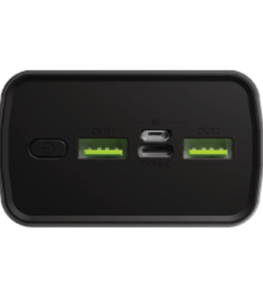 Портативный аккумулятор OLMIO QR-30, 30000mAh, 22.5W, QuickCharge3.0/PowerDelivery, LCD, серый