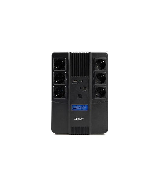 Источник бесперебойного питания Бастион SKAT-UPS 800-AID-IN-1x9 220В 480Вт дисплей 1АКБ 9А·ч внутр. меандр. (8935)