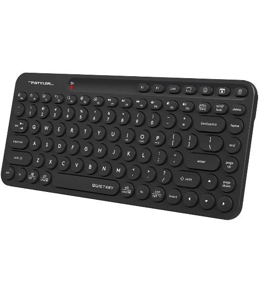 Клавиатура беспроводная A4Tech Fstyler FBK36C AS, USB, Bluetooth/Радиоканал, черный