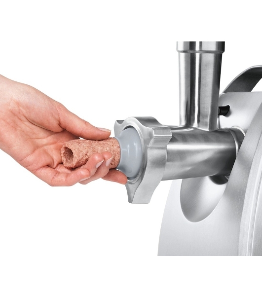 Мясорубка электрическая Bosch MFW68680 черный, 2200 Вт, 4.3 кг/мин, реверс, защита от перегрузки, насадки - 5
