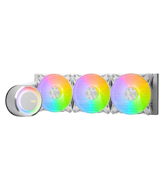 Жидкостная система охлаждения MSI MAG CORELIQUID E360 белый 3x ARGb Fan, ARGb Block, Color Box, Pallet packing